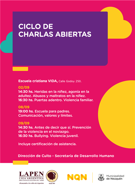 CICLO DE CHARLAS ABIERTAS